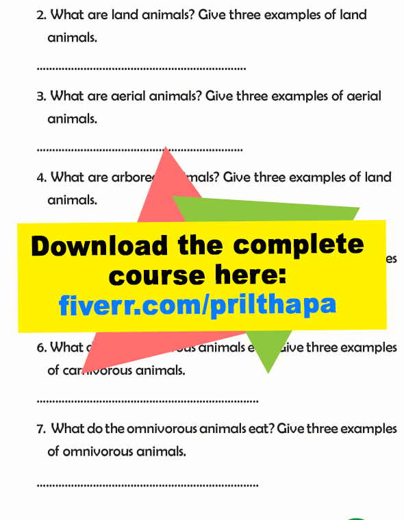 Grade 3 Science Lesson 2 Animal Habitat And Food Habits | Primary Science