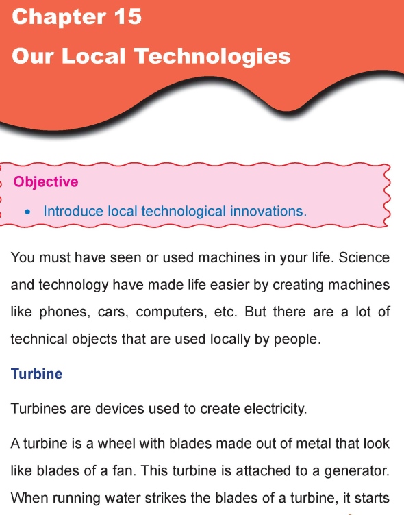 Grade 4 Science Lesson 15 Our Local Technologies