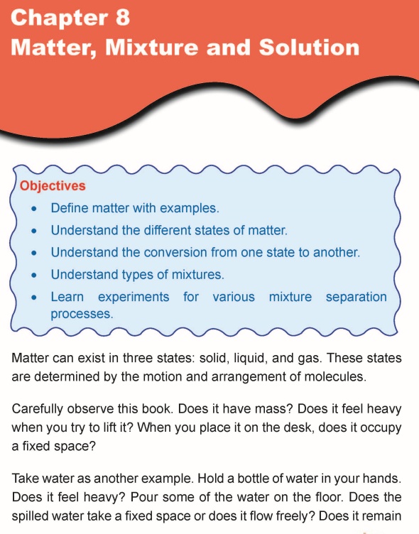 Grade 5 Science Lesson 8 Matter, Mixture and Solution